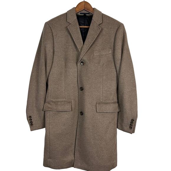 J. Crew Mens Ludlow Coat Cashmere Wool Blend Trench - 38S - Picture 1 of 10